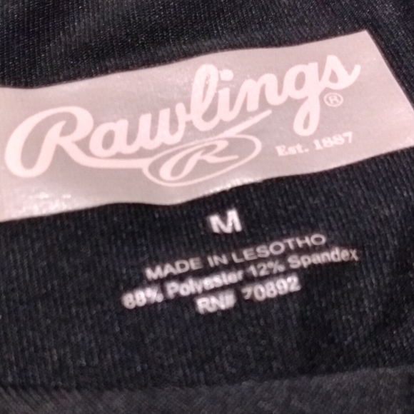 Rawlings Pro Dri Athletic Shirt. Rash Guard. Workout Shirt. Men's Medium. - Picture 9 of 9